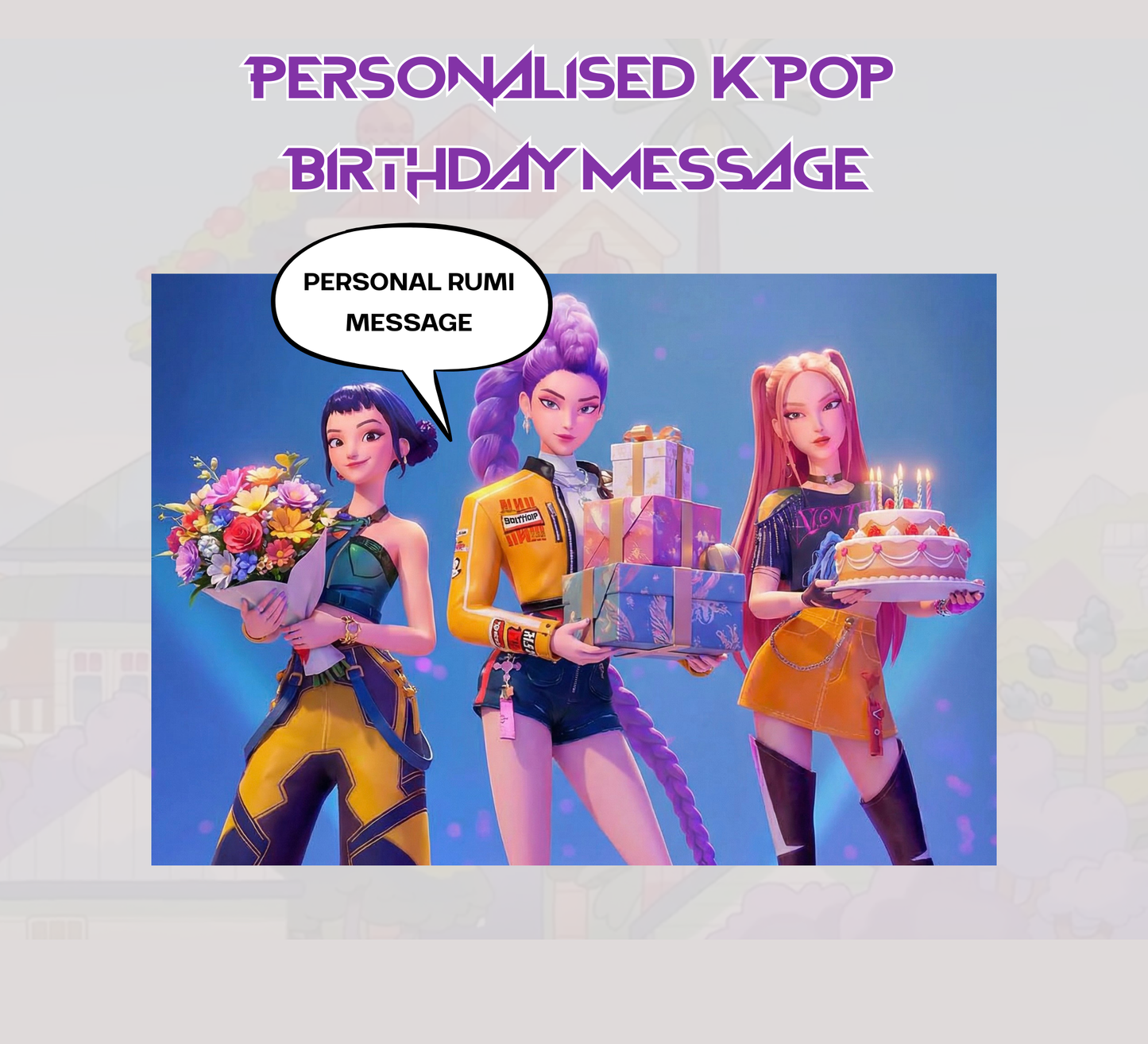 Rumi KPop Demon Hunters Video Message | Custom KPop Demon Hunters | Birthday KPop Demon Hunters | Party Invitation |