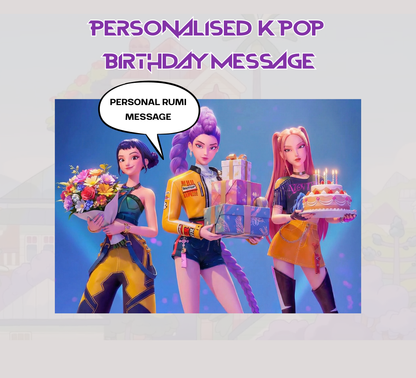 Rumi KPop Demon Hunters Video Message | Custom KPop Demon Hunters | Birthday KPop Demon Hunters | Party Invitation |