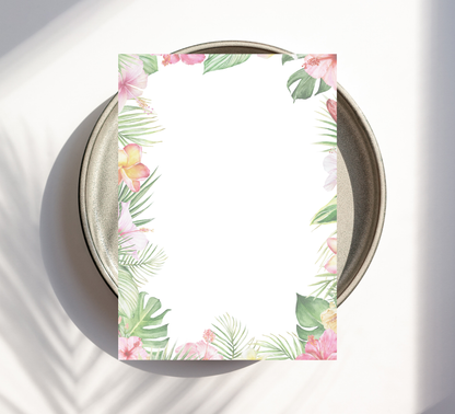 Stitch Ohana Aloha Tropical Baby Shower Invitation | Hawaii Theme | Editable Canva Template