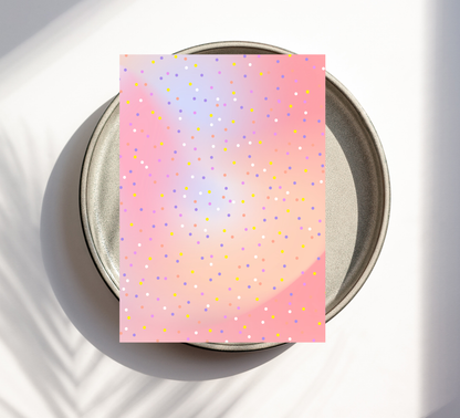 Bluey Pink Gradient Birthday Invitation | Cute Girls Party Invite | Editable Canva Template