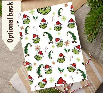 Grinch Baby Shower Winter Christmas Invitation | Holiday Baby Celebration | Editable Template