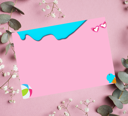 Hello Kitty Pink Pool Birthday Invitation | Kawaii Summer Swim Party | Editable Canva Template