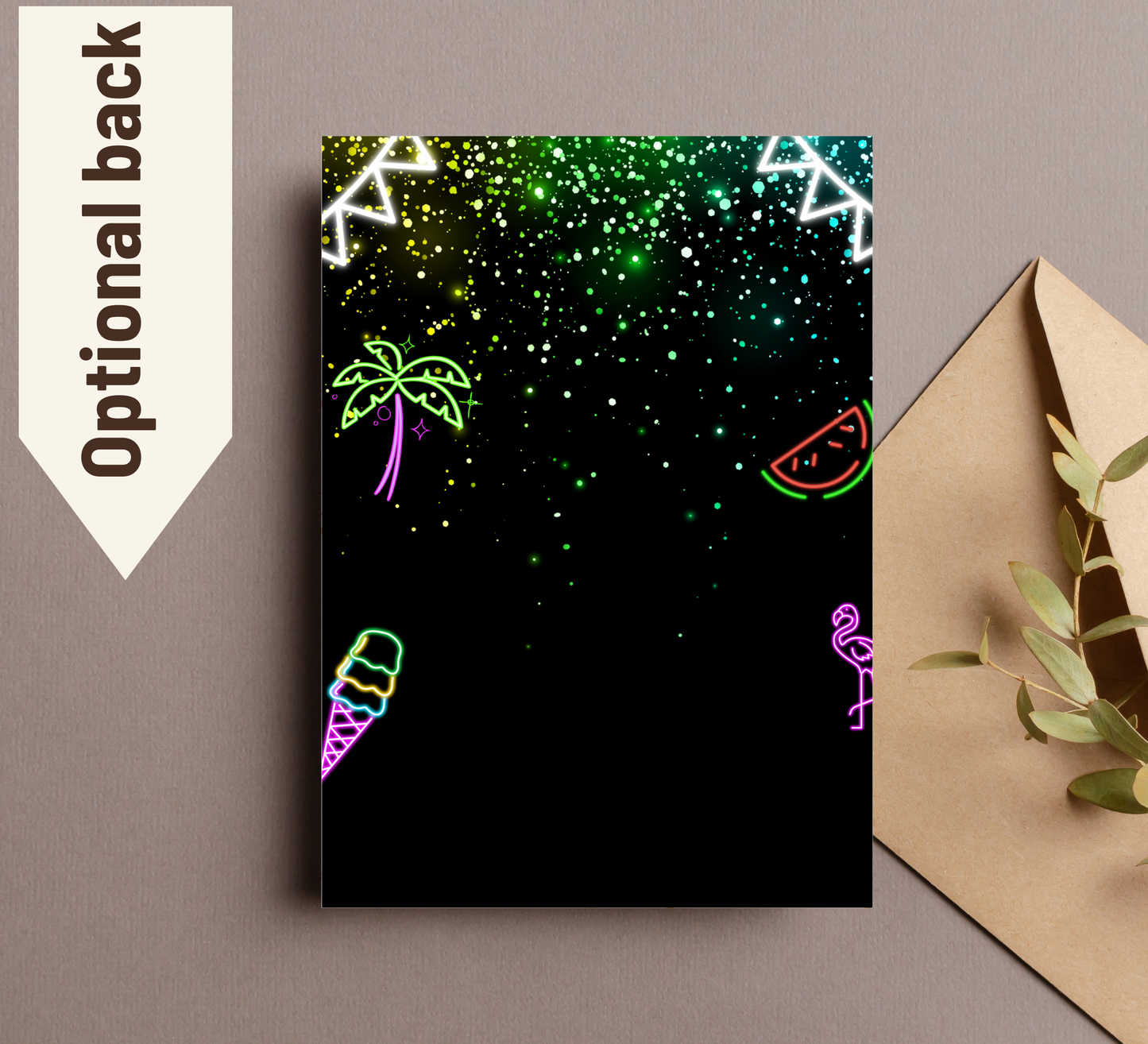 Neon Stitch Pool Party & Sleepover Invitation | Glow in the Dark Birthday | Editable Canva Template | Tropical Night Swim Invite