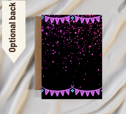 Hello Kitty Neon Birthday Invitation | Editable Glow Party Invite | Kawaii Girls Birthday Printable Template