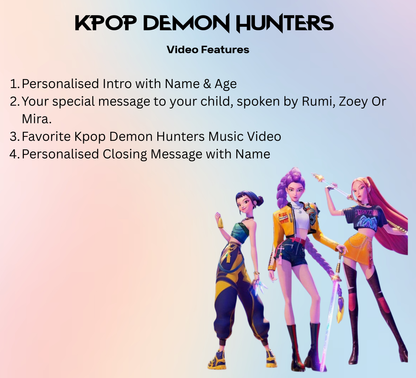 Rumi KPop Demon Hunters Video Message | Custom KPop Demon Hunters | Birthday KPop Demon Hunters | Party Invitation |