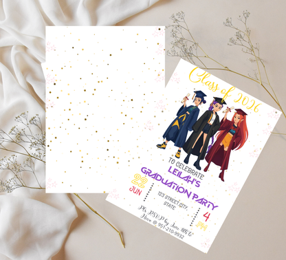 K-Pop Demon Hunters Graduation Invitation | School & Kindergarten Template