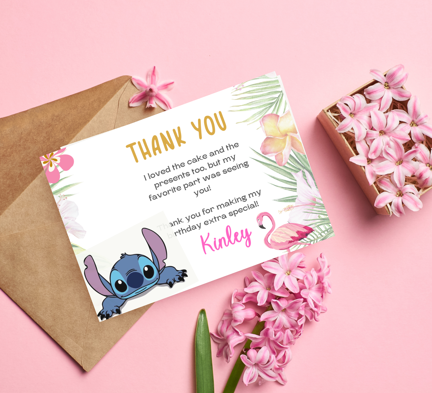 Stitch Aloha Tropical Hawaii Birthday Invitation 🌺🌴 | Luau Party Invite | Editable Digital Template