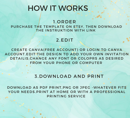 Aloha Baby Shower Stitch Tropical Invitation | Editable Canva Template | Kawaii Hawaiian Baby Party Invite | Printable Gender Neutral Baby Shower