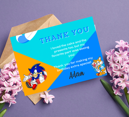 Sonic Pool Birthday Invitation | Summer Splash Party Invite | Editable Digital Template
