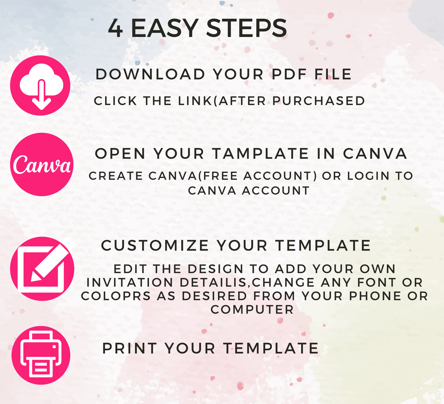 Barbie Cowboy Pink Birthday Invitation | Editable Canva Template | Western Themed Girls Party Invite | Printable Birthday Invitation