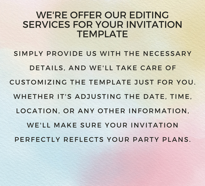 Stitch Neon Roller Skating Birthday Invitation | Glow Party Invite | Editable Canva Template | Blue Neon Skate Party Birthday Invitation